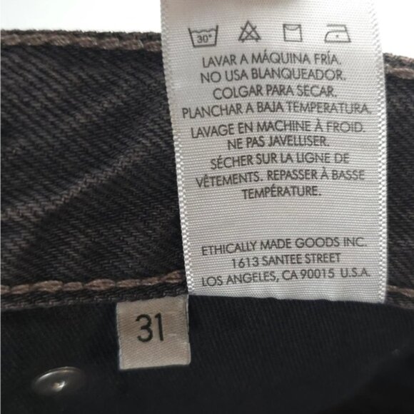 NWT ÉTICA‎ ETHICALLY MADE SKYLAR CUFFED SHORTS Earth Wash EW129179C Size 31 - Picture 12 of 13